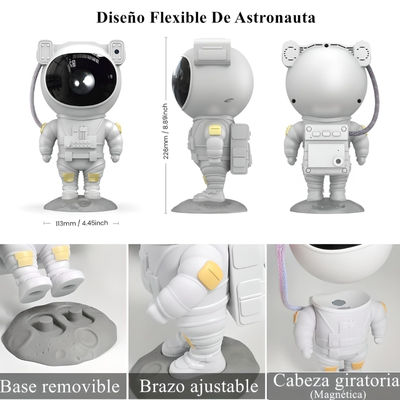 Proyector De Estrella Galaxia Astronautas Lampara De Noche
