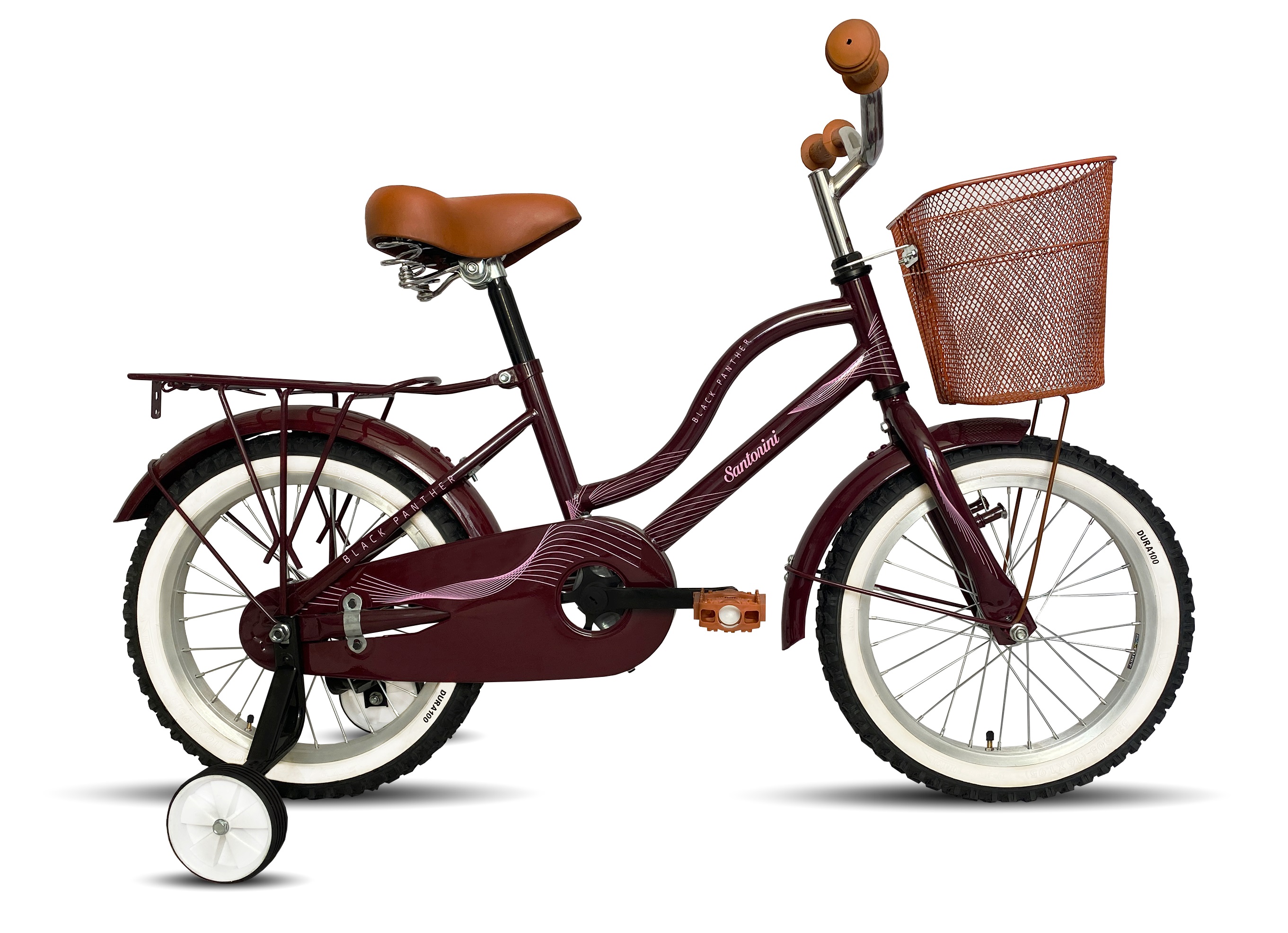 Bicicleta Urbana Retro Santorini Equipada Rodada 16 Morado