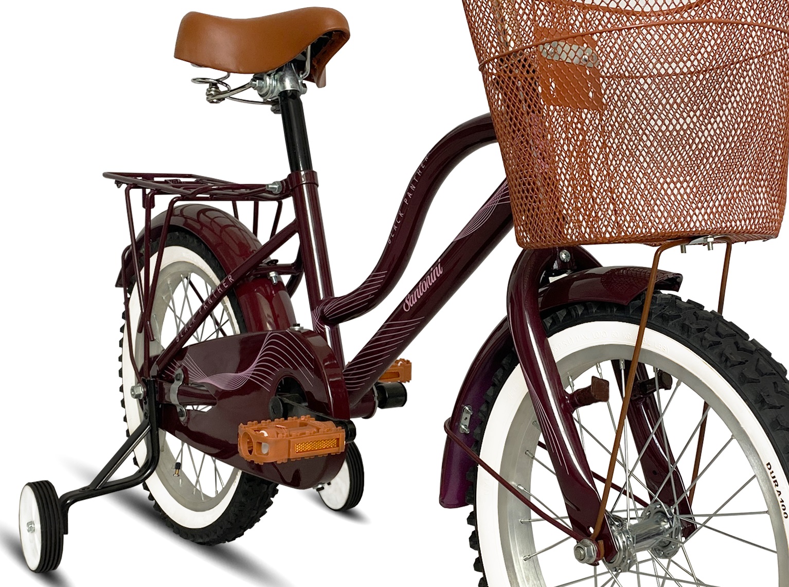 Bicicleta Urbana Retro Santorini Equipada Rodada 16 Morado