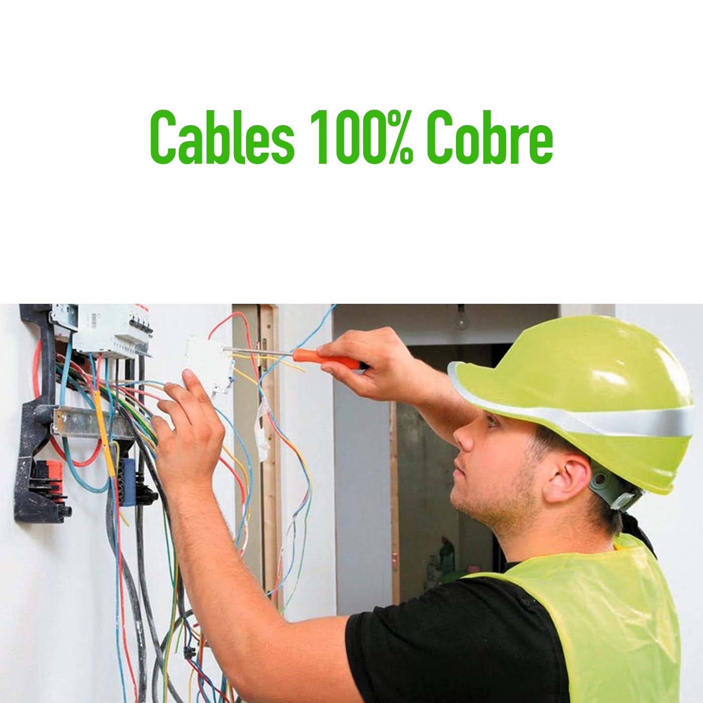 Rollo 100m Cable Eléctrico Calibre 18 100% Cobre Color Blanco Condulac TF-LS