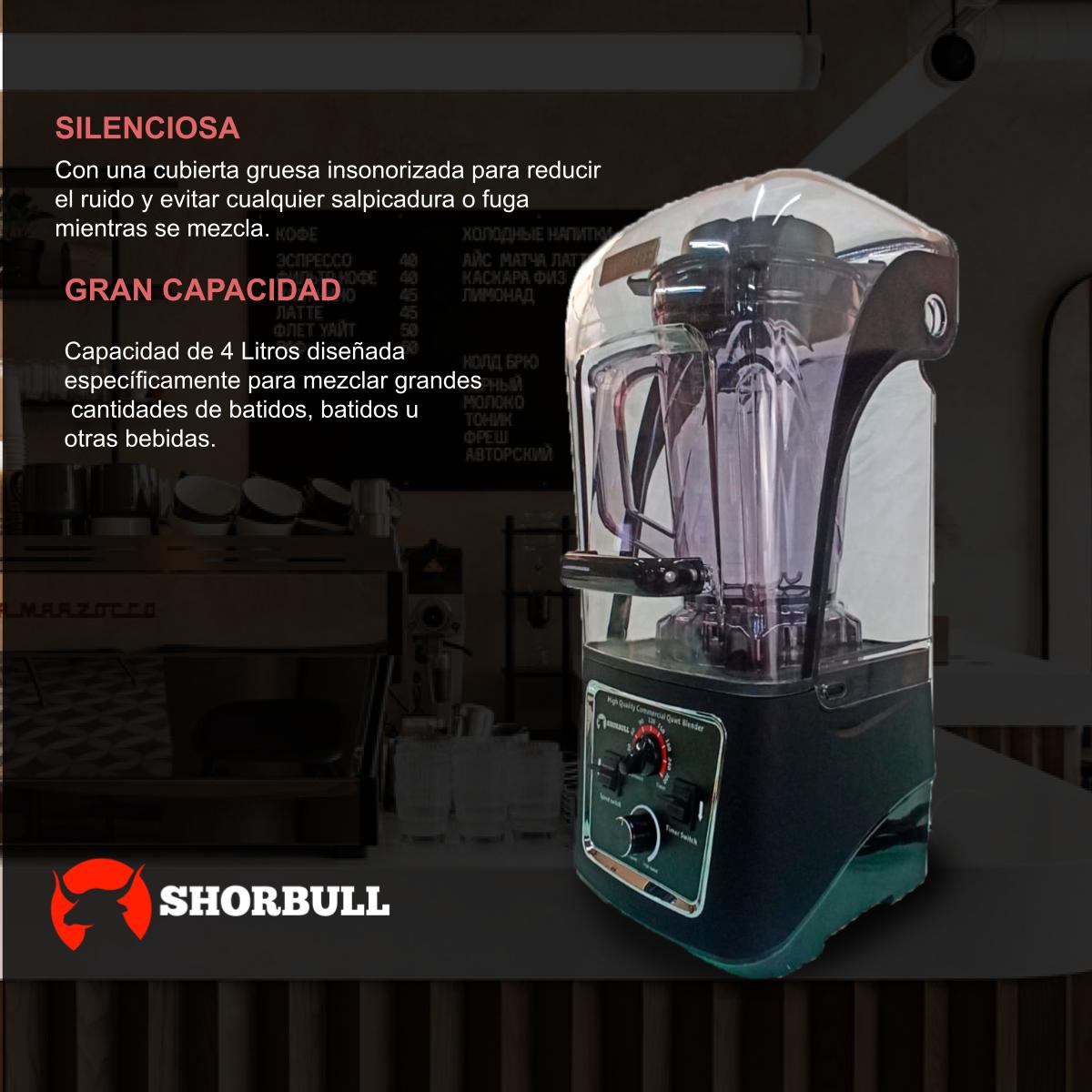 Licuadora con escudo 2200w 2.2 L Shorbull.