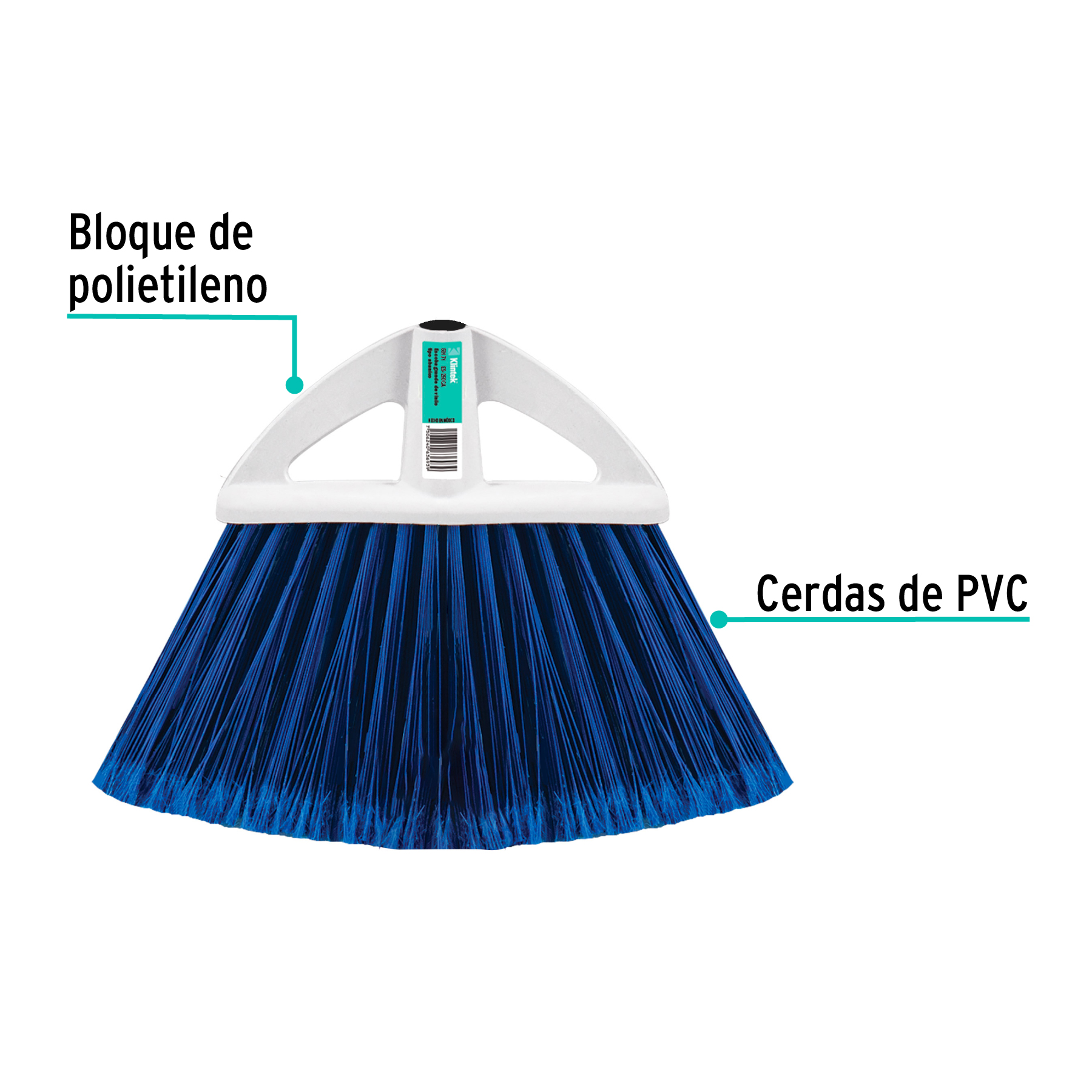 ESCOBA DE VINILO, TIPO ABANICO, GRANDE, SIN MANGO KLINKTEK 58171
