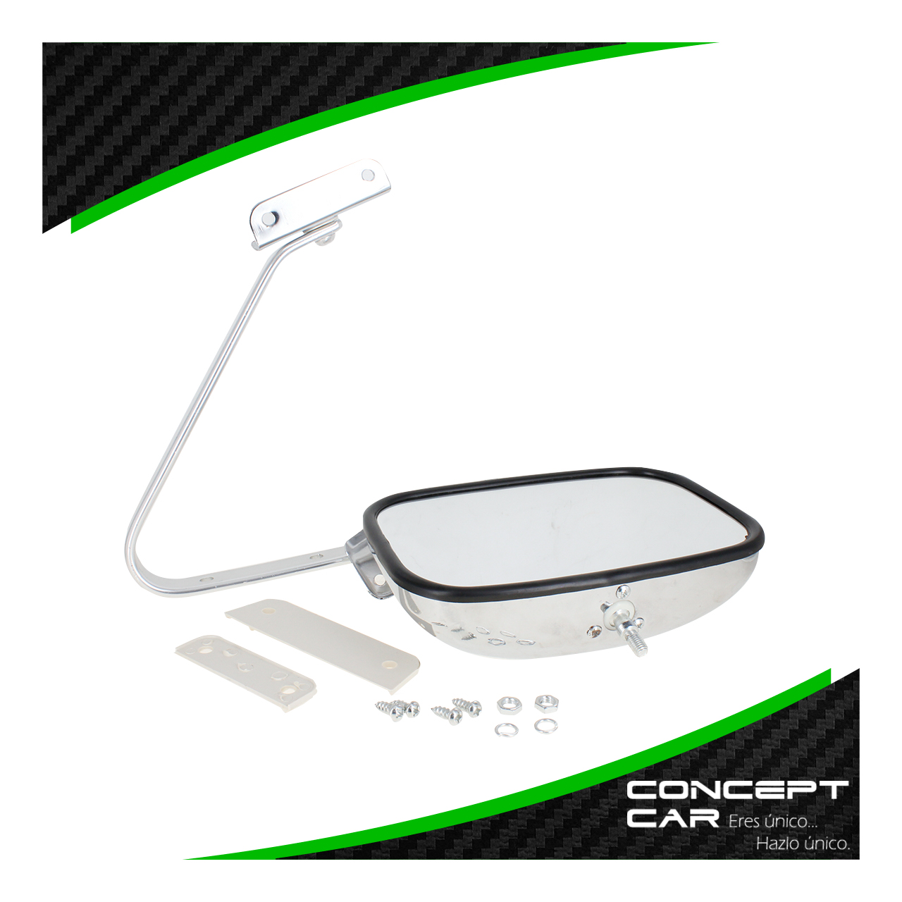 Espejo Retrovisor Lateral Ford Pick Up Bronco F150 Cromado