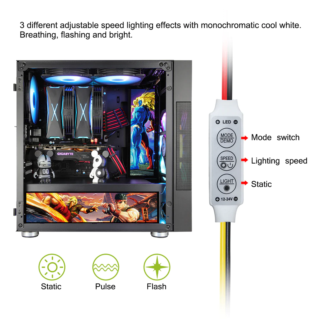 Vetroo Display Panel for PC Case
