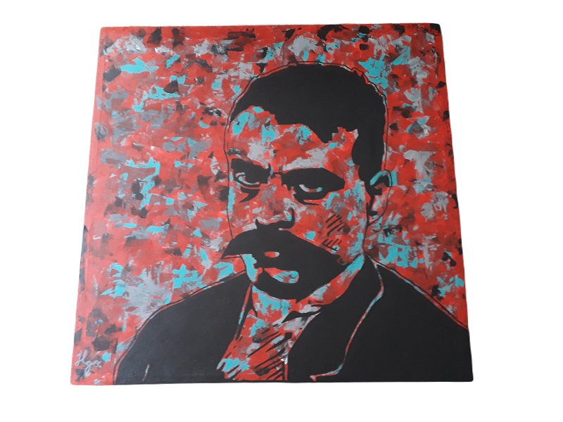 Cuadro decorativo pintado a mano Galería Oneris EMILIANO ZAPATA 60X60