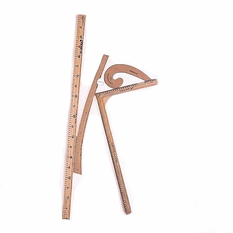 Kit reglas Para Corte Y Confección Bolsa 4 Pzs. Mod. 07 Selanusa