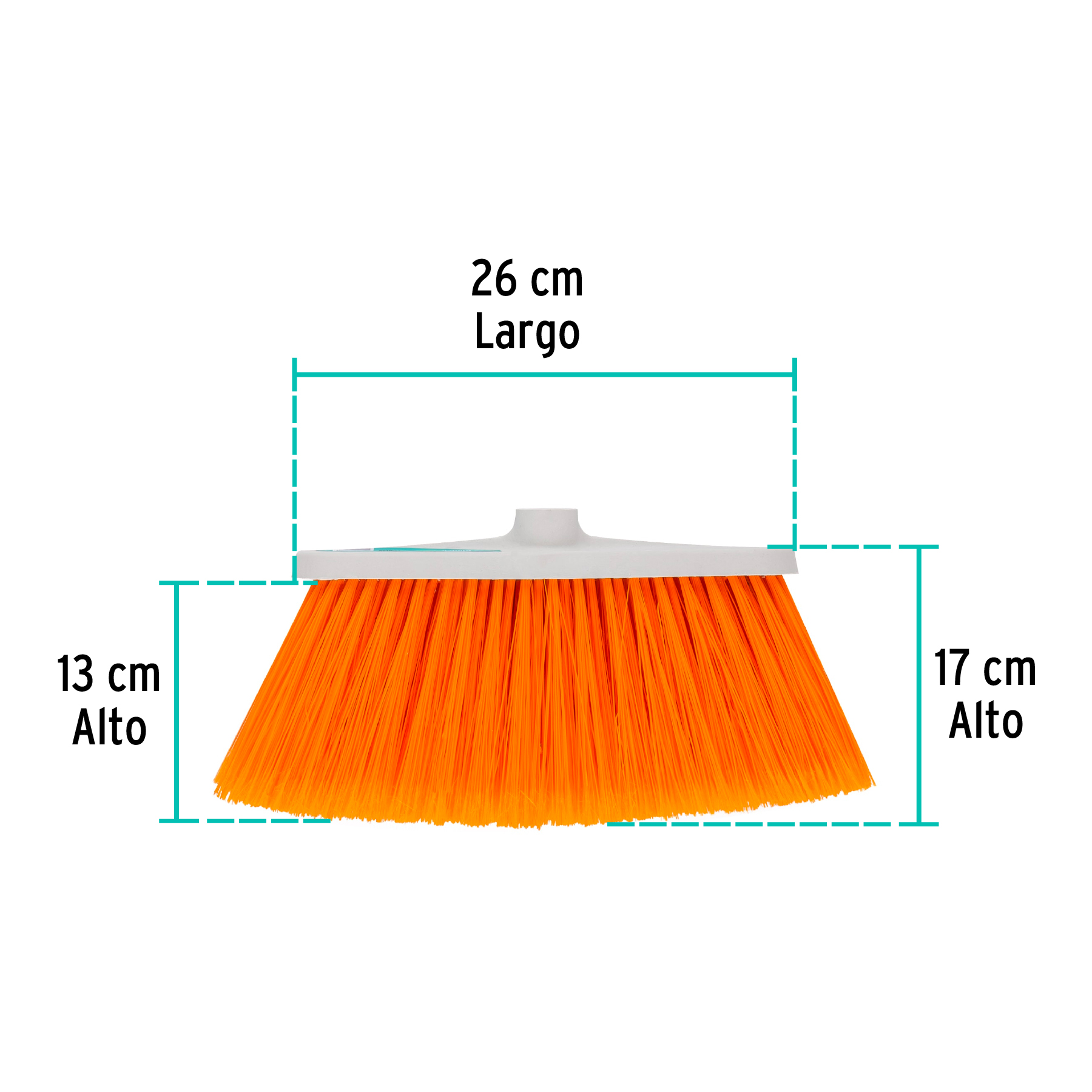 ESCOBA DE VINILO, TIPO CEPILLO, MEDIANA, SIN MANGO KLINTEK 58173