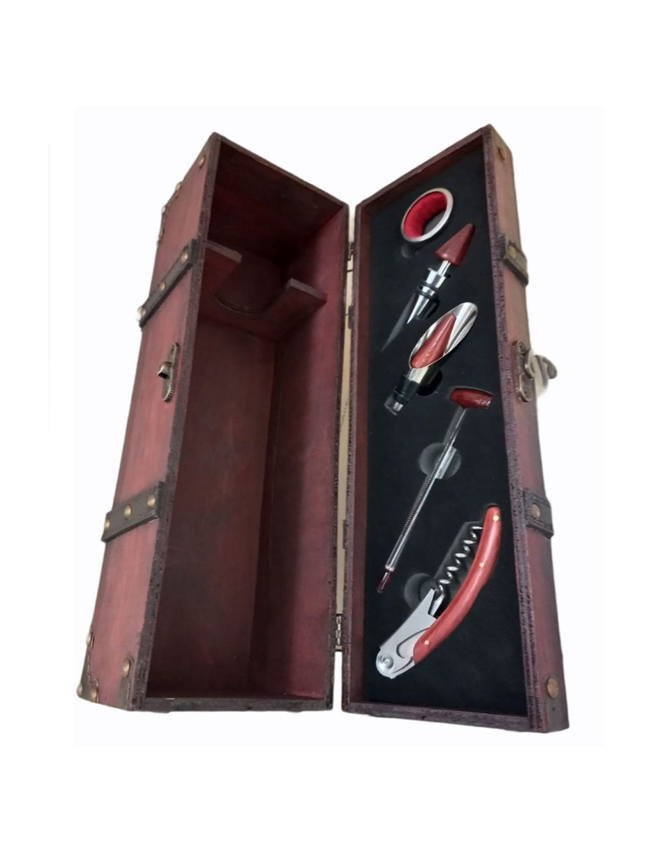 SET DE VINO  CON ACCESORIOS PARA VINO DE REGALO