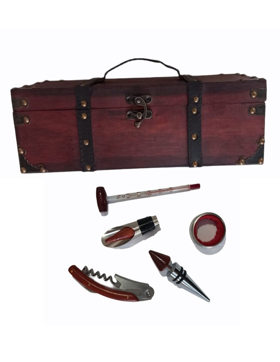 SET DE VINO  CON ACCESORIOS PARA VINO DE REGALO