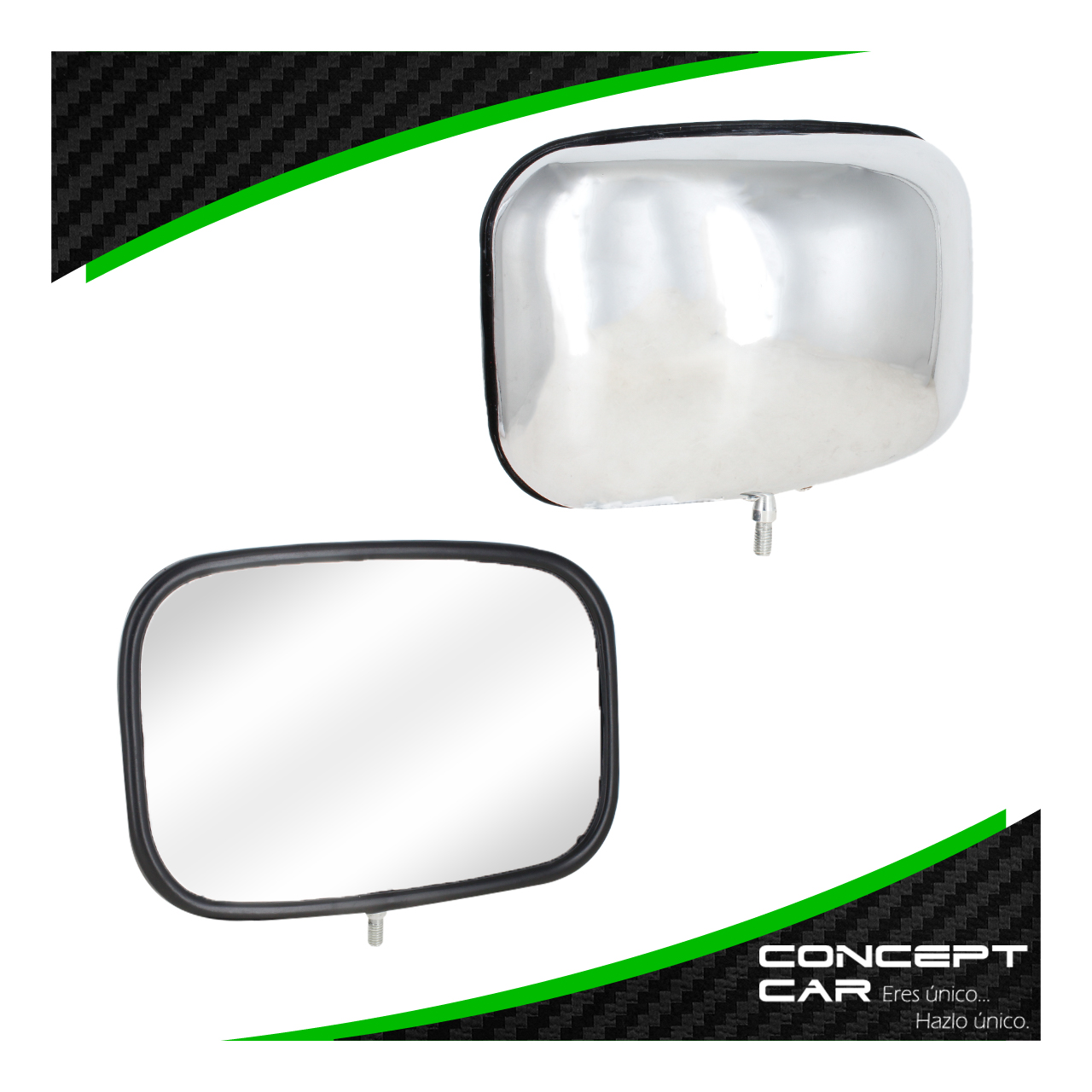 Par Espejo Retrovisor Lateral Ford Pick Up Bronco F150 Cromado