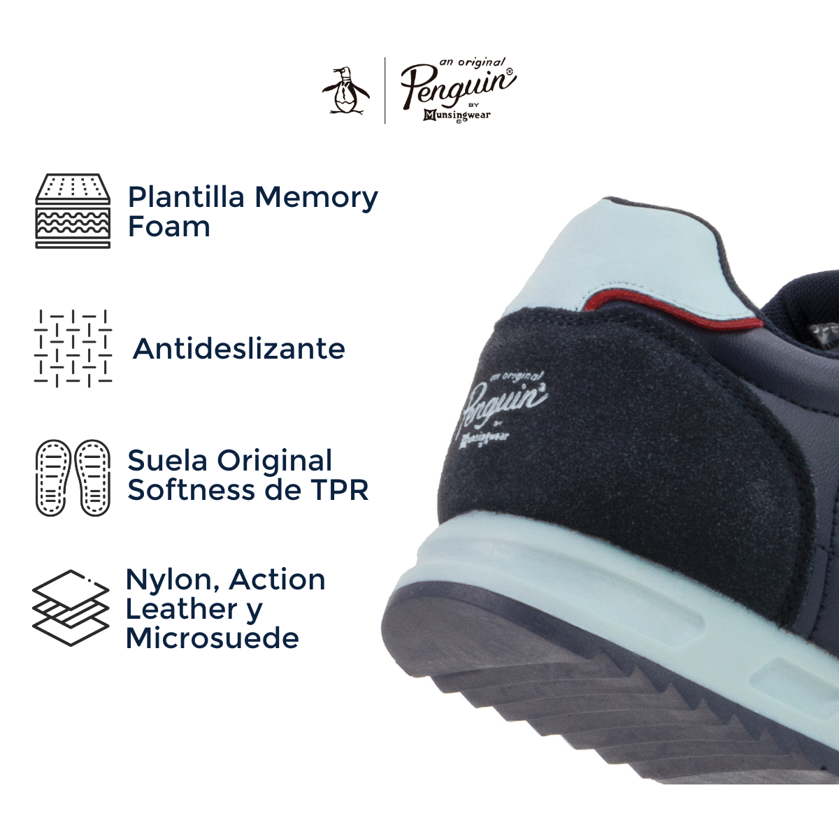 Tenis Original Penguin Style Millán Marino