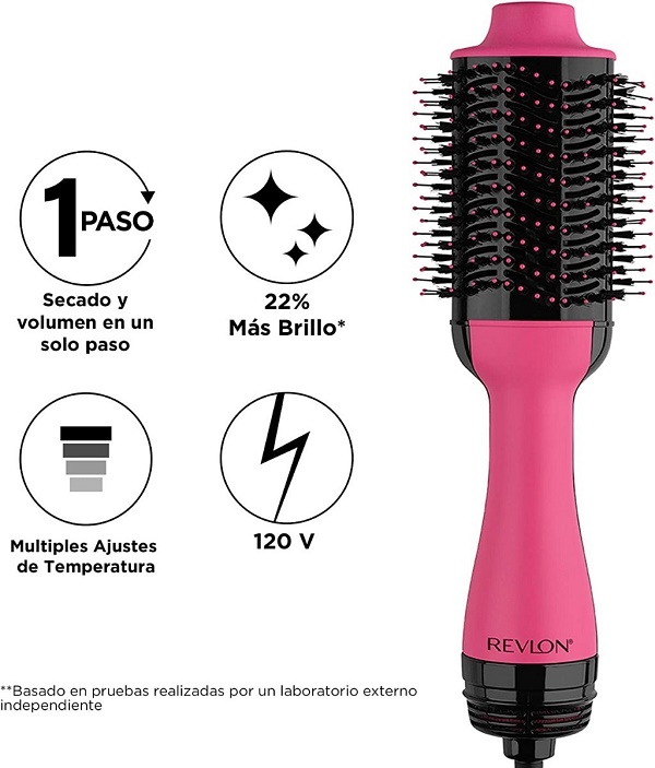 Cepillo De Aire Revlon One Step RVDR5222PNK Voluminizador Secador