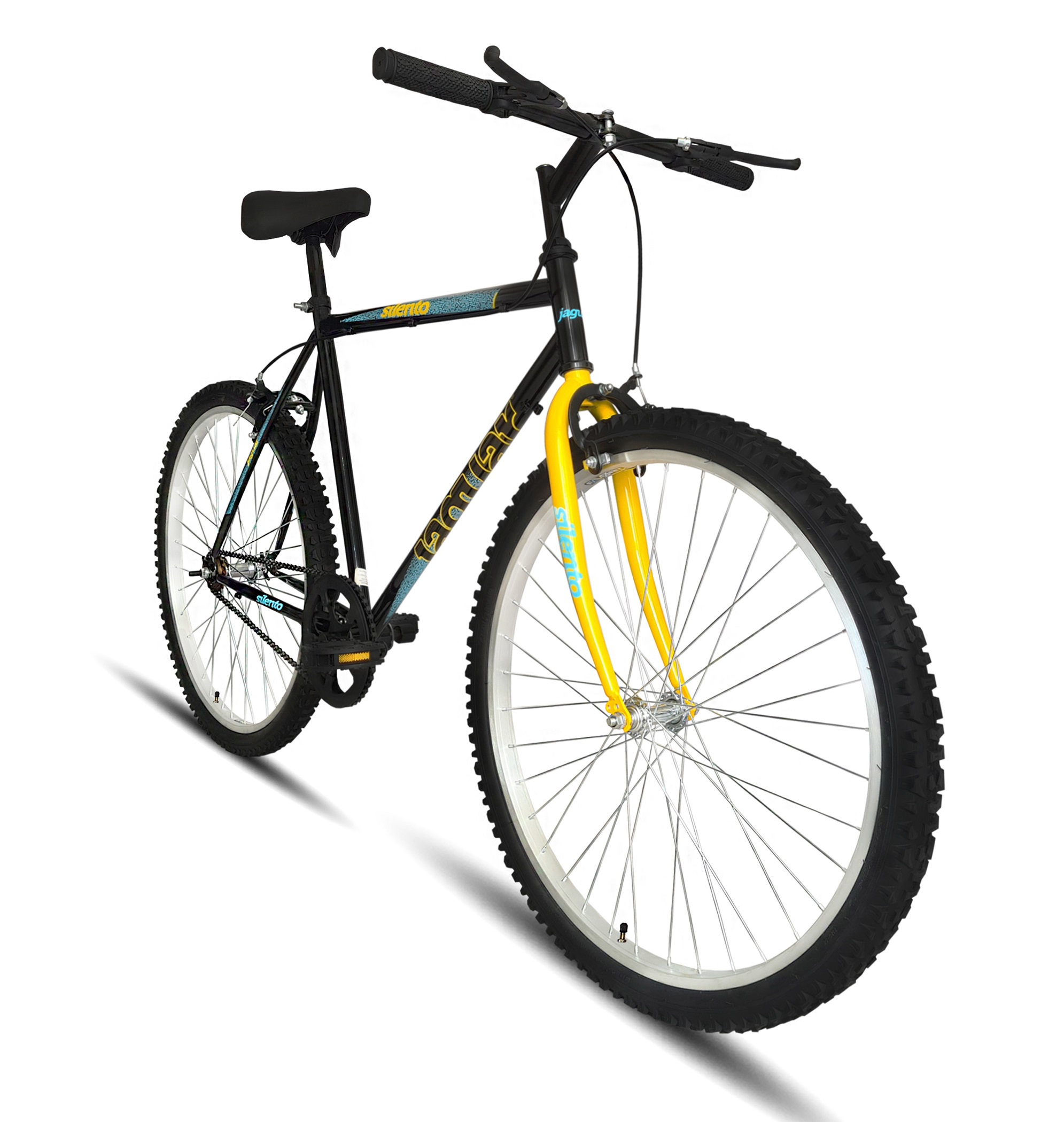 Bicicleta Montaña Rodada 26 Silento Negro/Amarillo