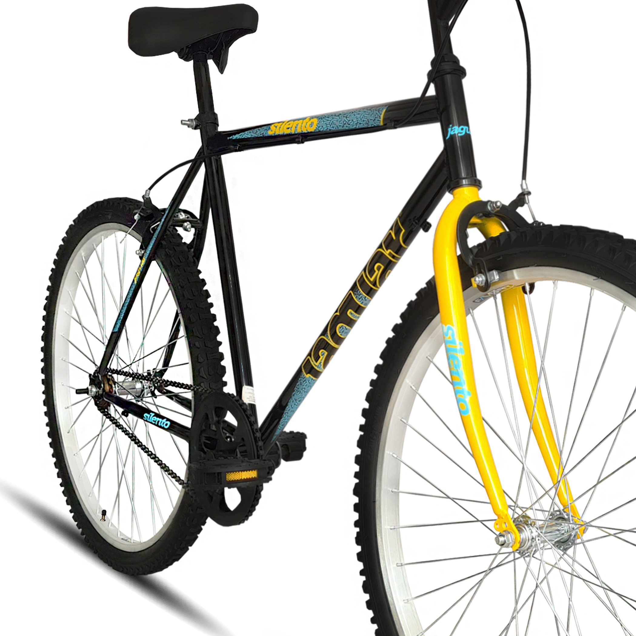 Bicicleta Montaña Rodada 26 Silento Negro/Amarillo