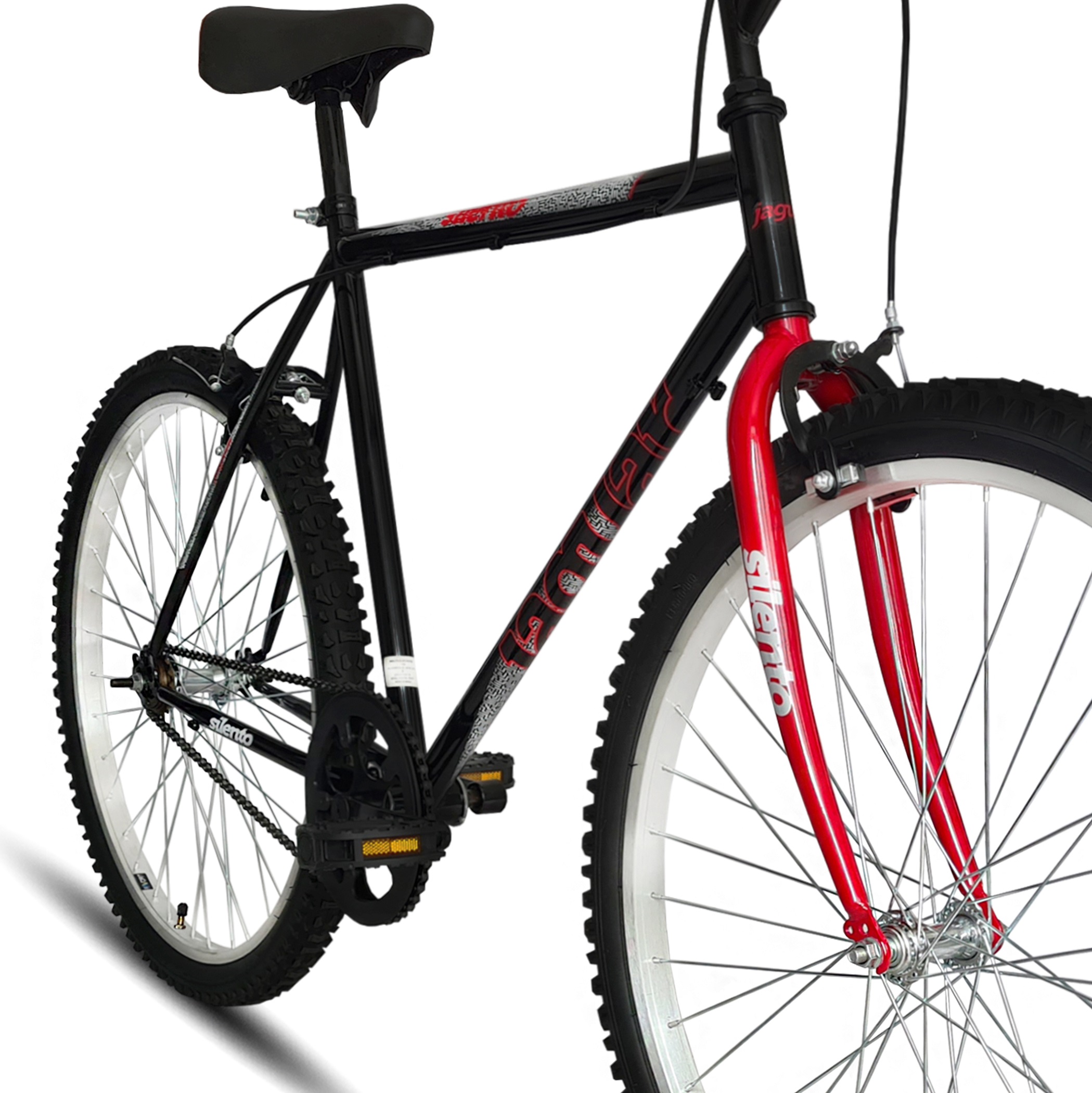 Bicicleta Montaña Rodada 26 Silento Negro/Rojo
