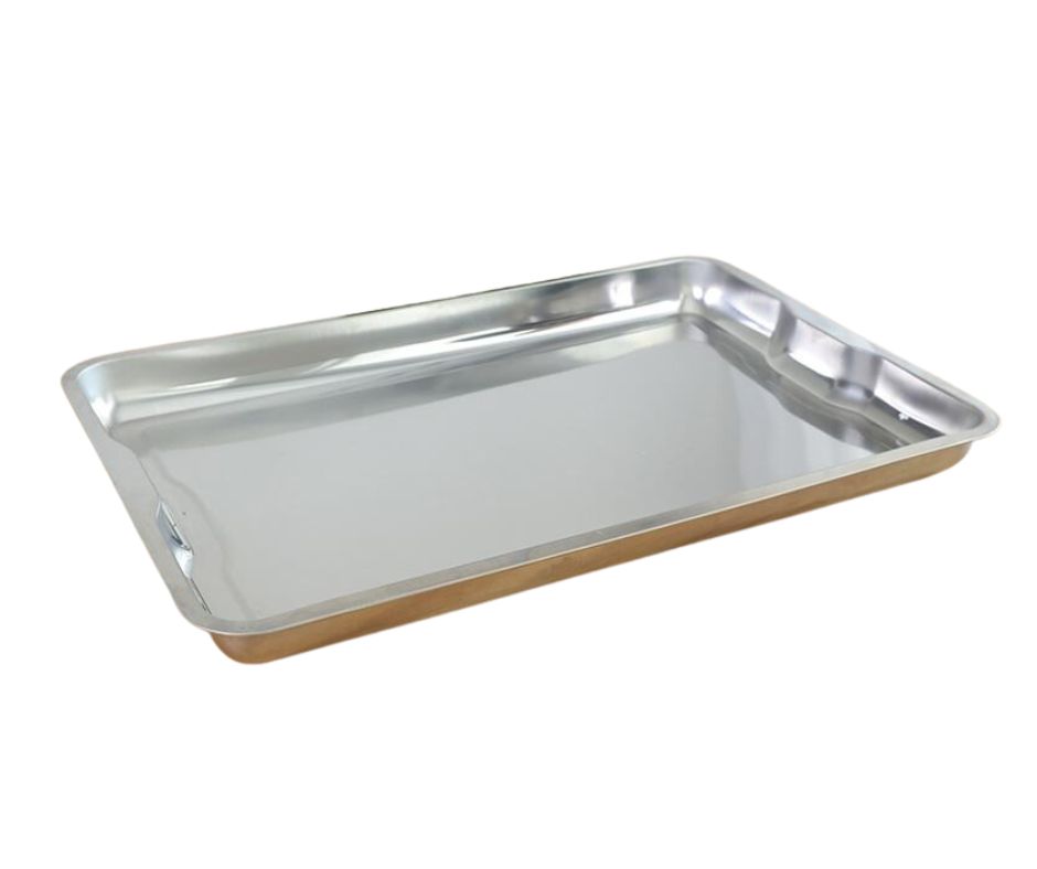 Charola Bandeja Acero Inoxidable 34x50x4.5 cm. 