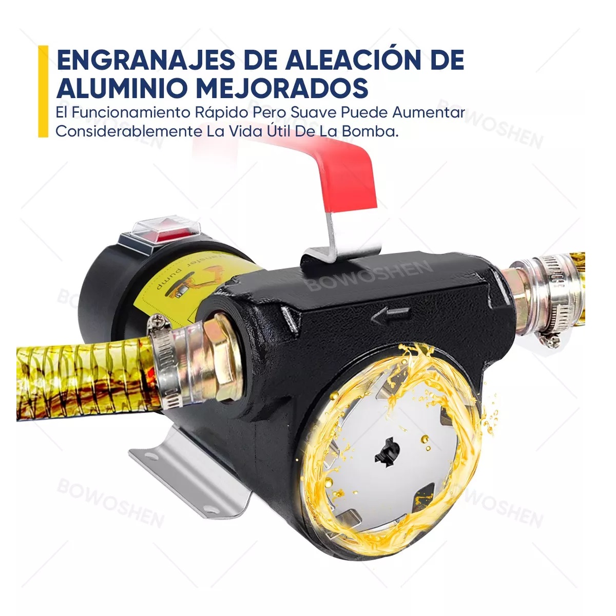 Bomba Transferencia Combustible Portátil Diésel Eléctrico