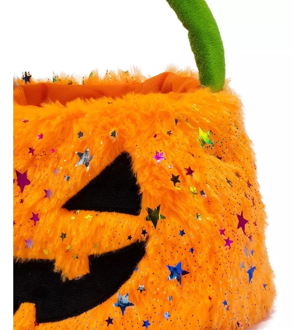 Bolsa Peluche Calabaza Para Halloween
