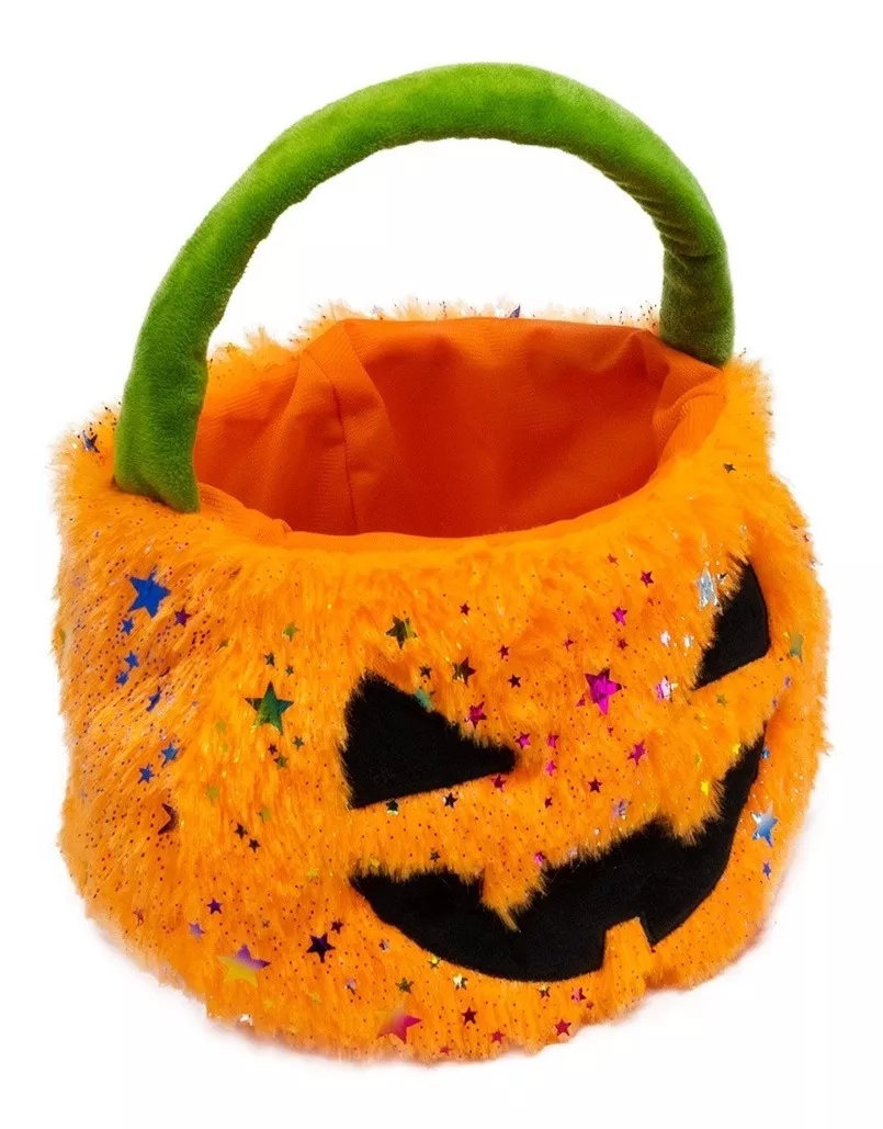 Bolsa Peluche Calabaza Para Halloween