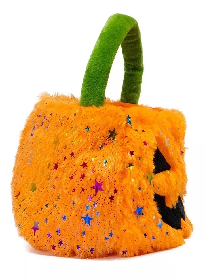Bolsa Peluche Calabaza Para Halloween