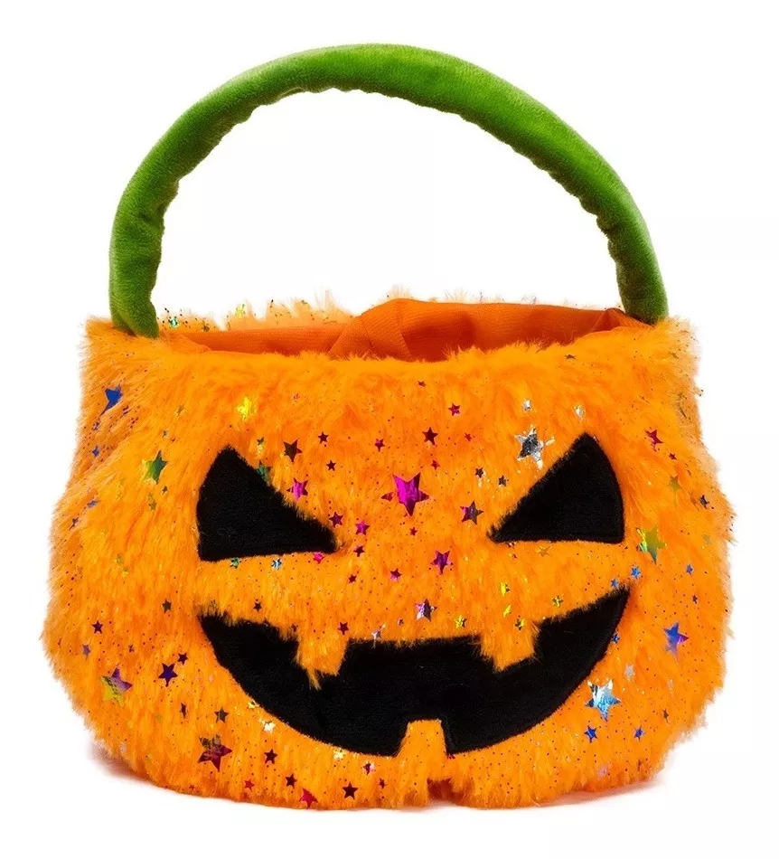 Bolsa Peluche Calabaza Para Halloween
