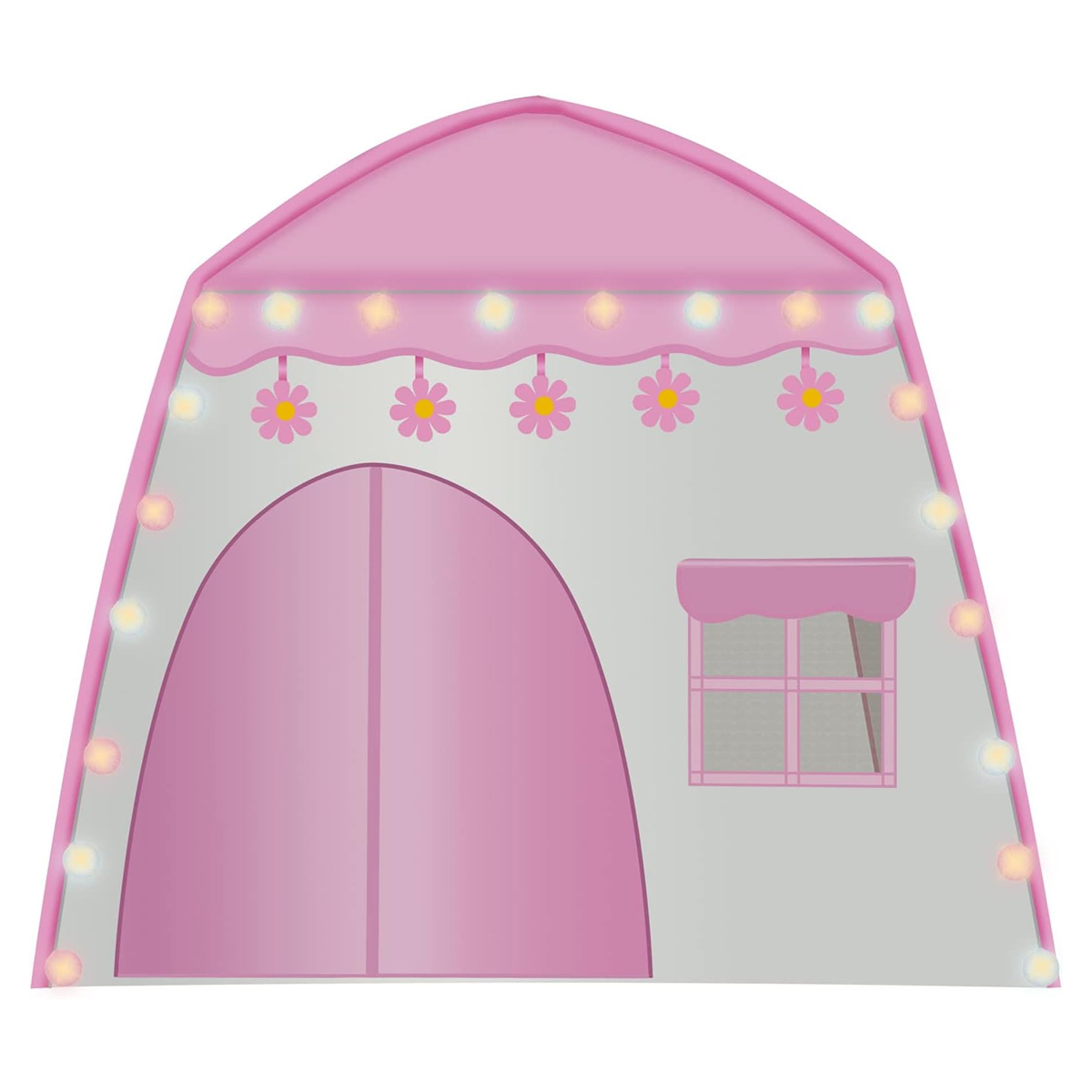 Casa de campaña para niños Tienda Castillo Ventanas Rosa