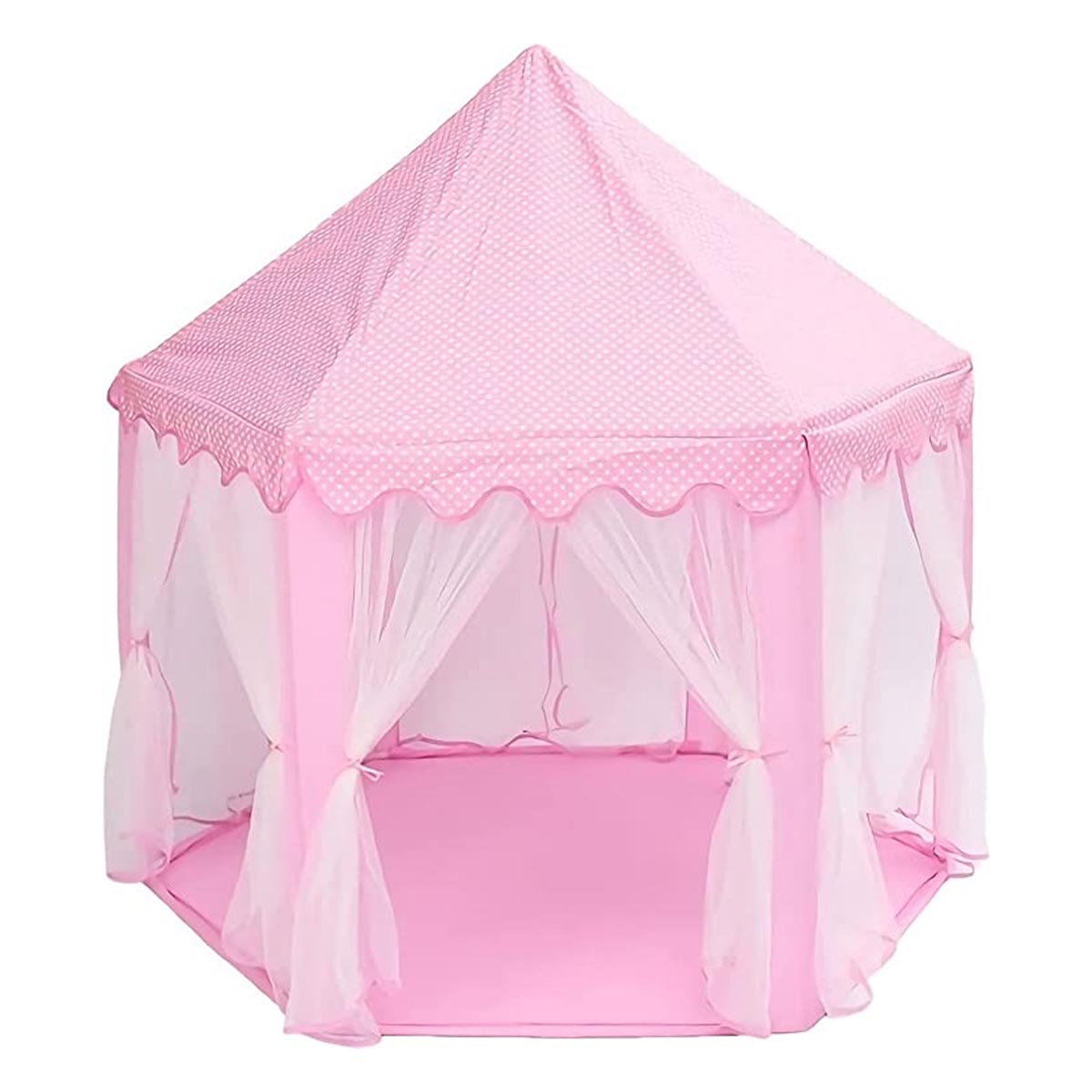 Casa de campaña para niños Castillo Princesa Cortinas Tul Rosa