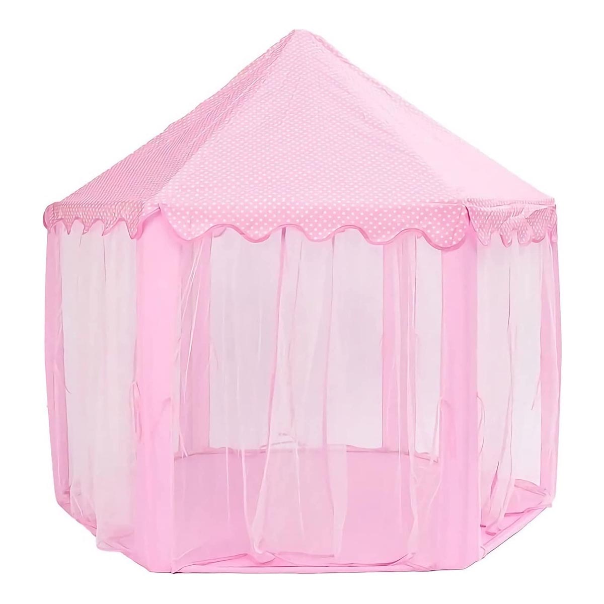 Casa de campaña para niños Castillo Princesa Cortinas Tul Rosa