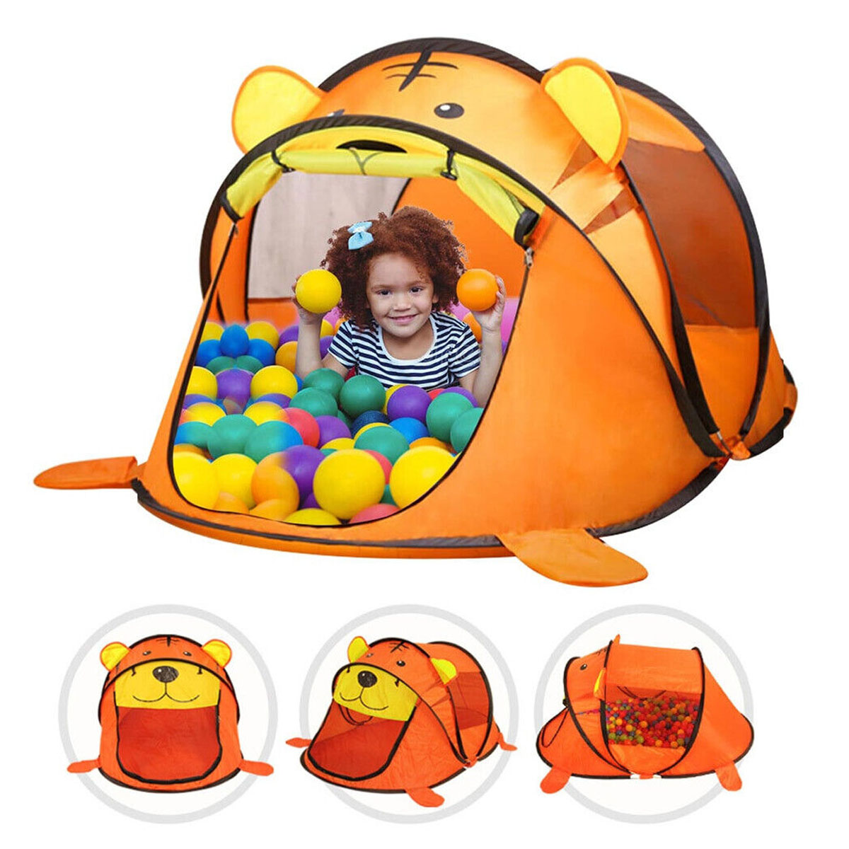 Casa de campaña para niños Tienda Tigre Naranja