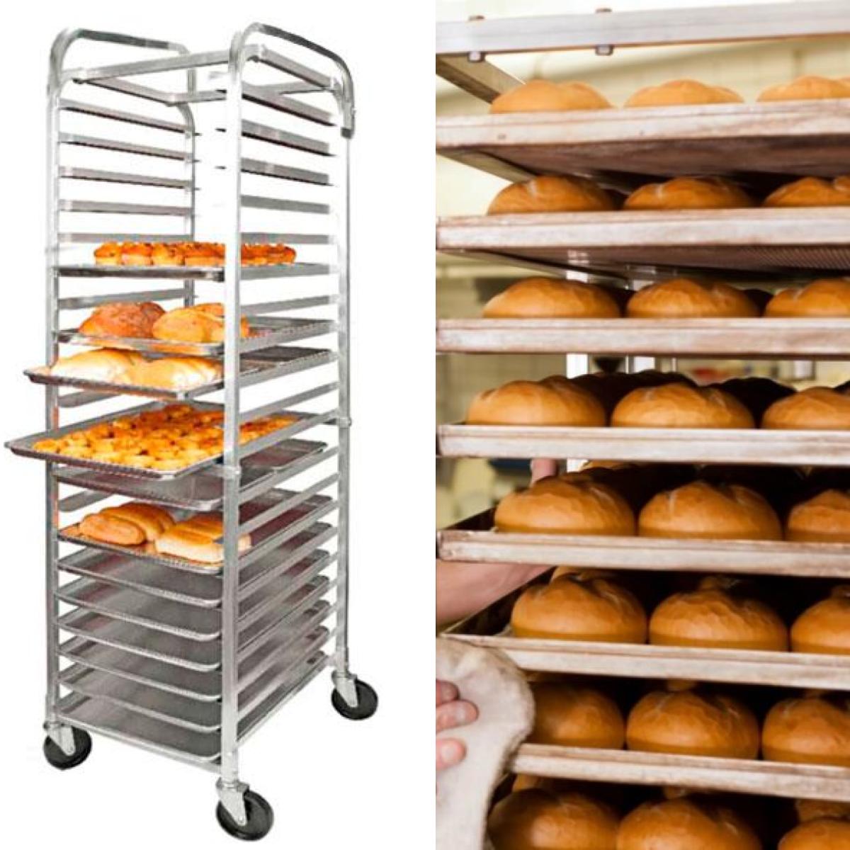 Espiguero 20 charolas Panaderia Llantitas Acero  Shorbull