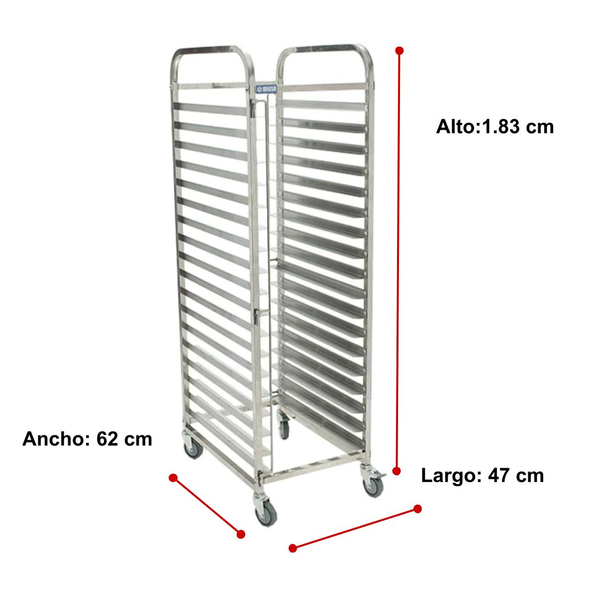 Espiguero 20 charolas Panaderia Llantitas Acero  Shorbull