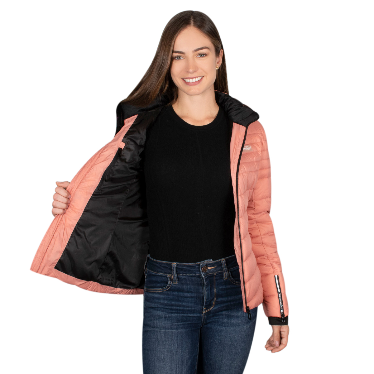Chamarra Greenlander Capitonada Con Gorro Desmontable Mujer