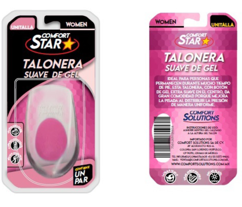 Talonera en Gel con Botón