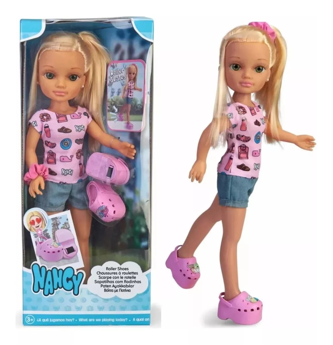 Muñeca Nancy Roller Shoes - Zapatos Con Ruedas FAMOSA