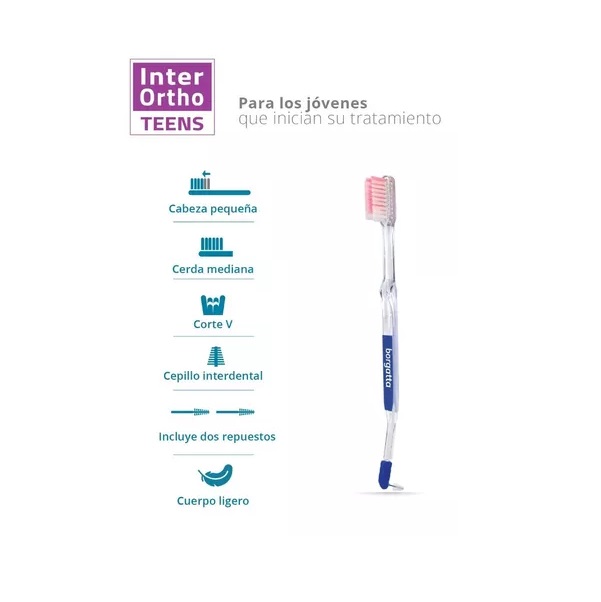 Cepillo Dental Inter Ortho Teens Brackets Ortodoncia