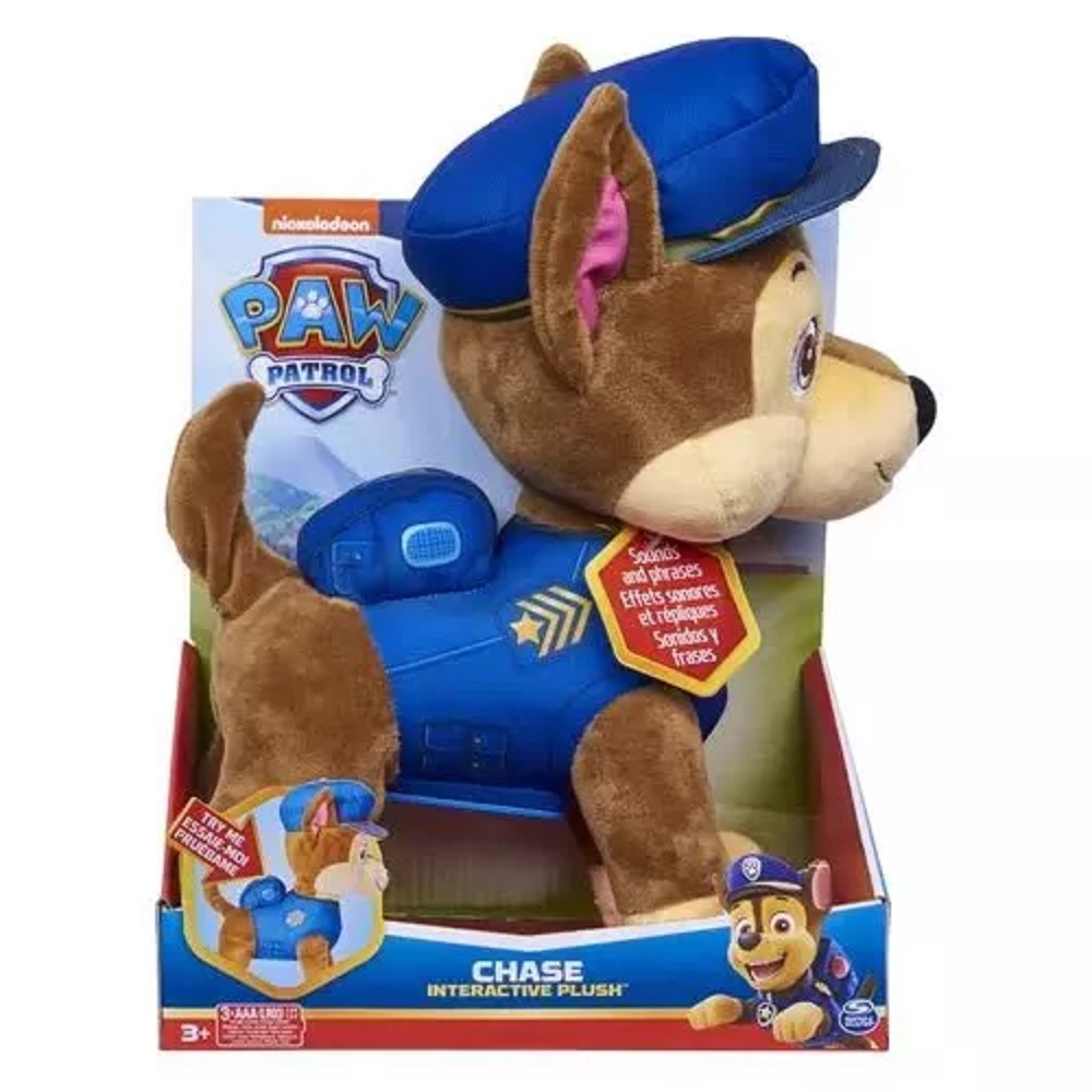 Peluche Spin Master Paw Patrol Chase Con Sonido Para Niños