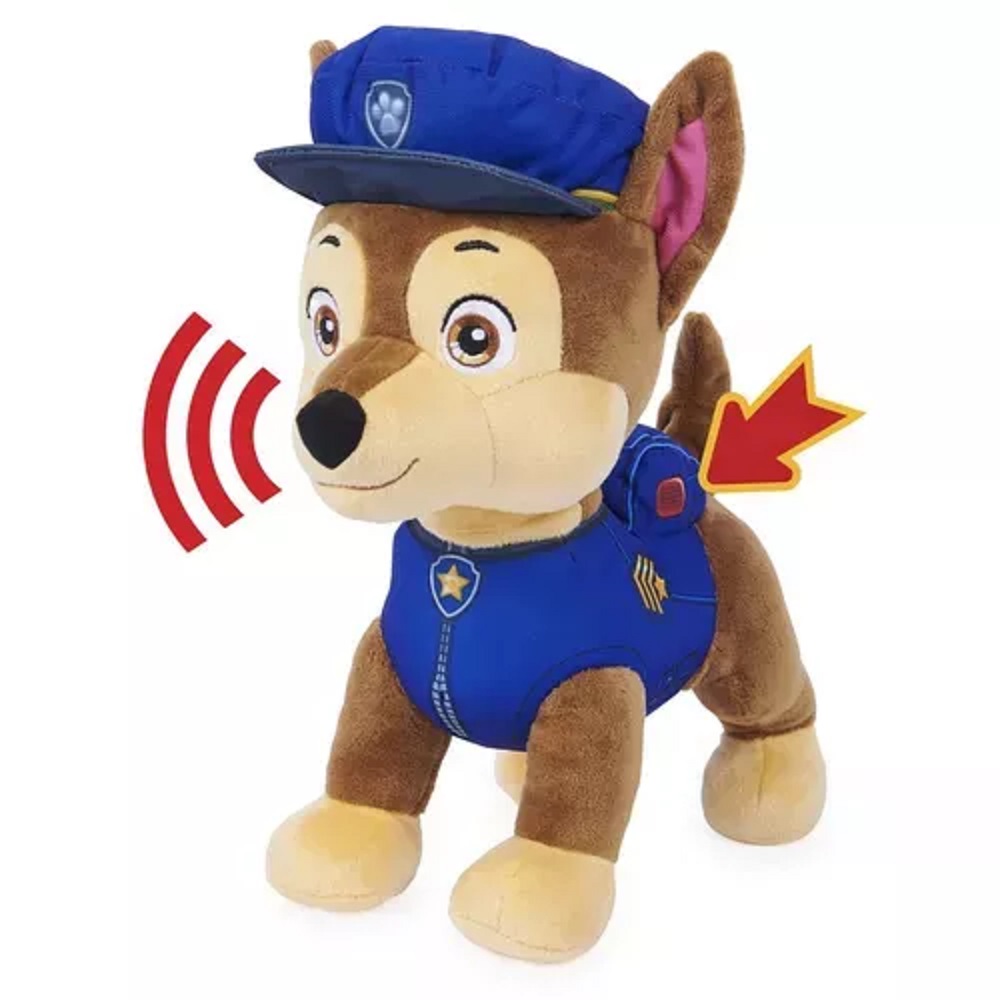 Peluche Spin Master Paw Patrol Chase Con Sonido Para Niños