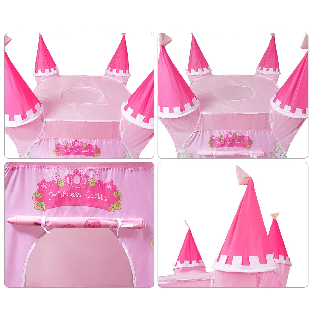 Casa de campaña para niños Tienda Castillo Princesa Rosa