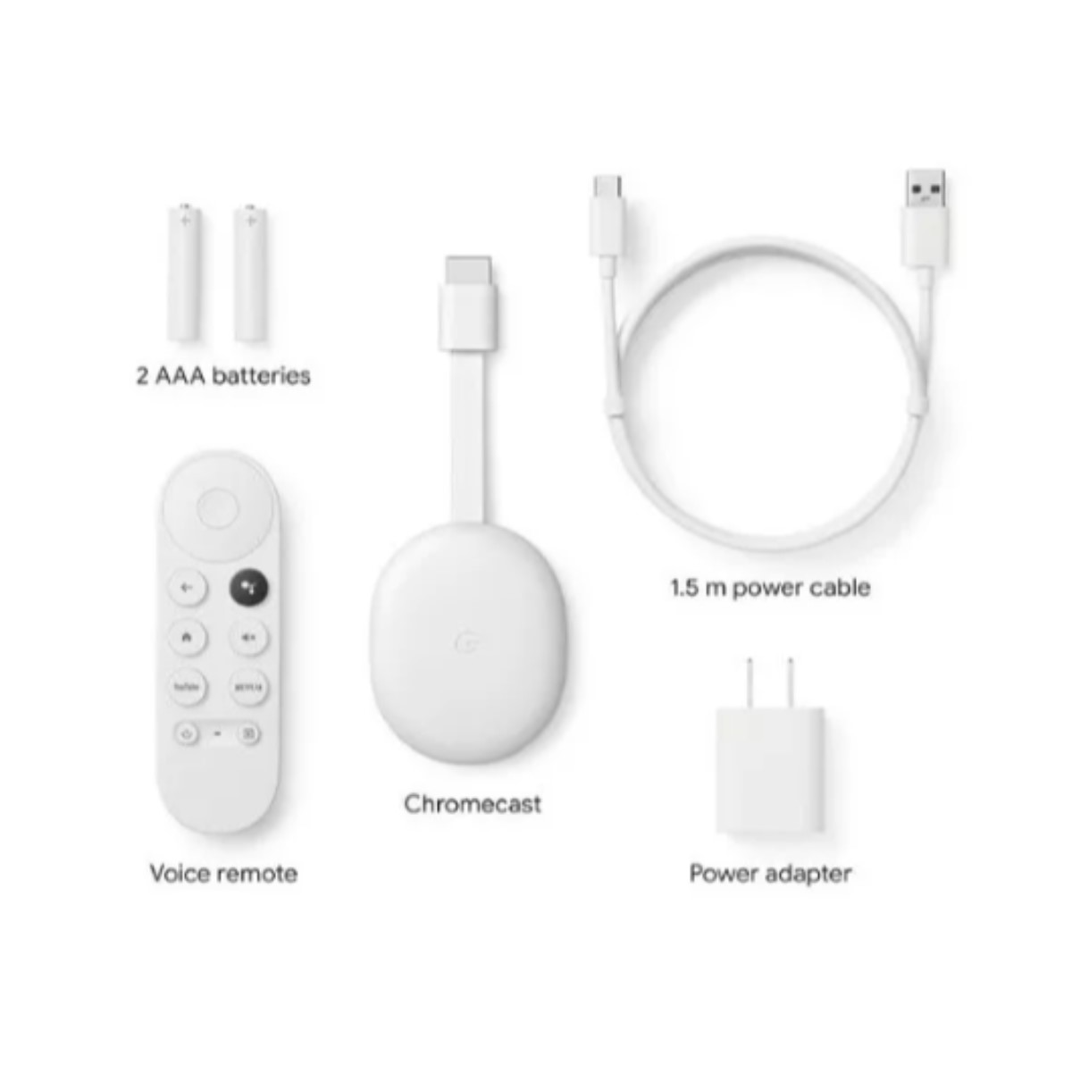 Google Chromecast Con Google Tv Hd Color Blanco.