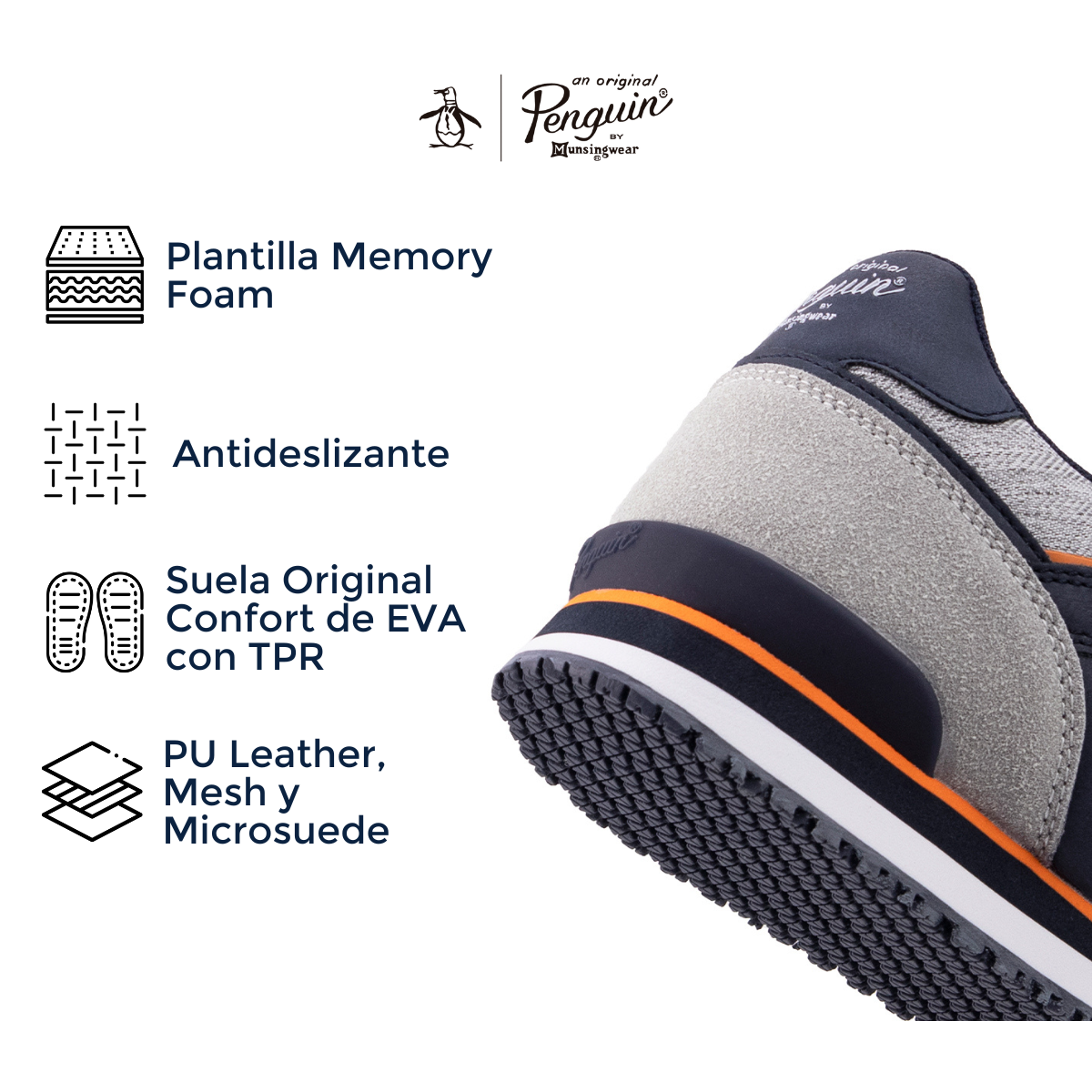 Tenis Original Penguin Style Bower Azul Marino