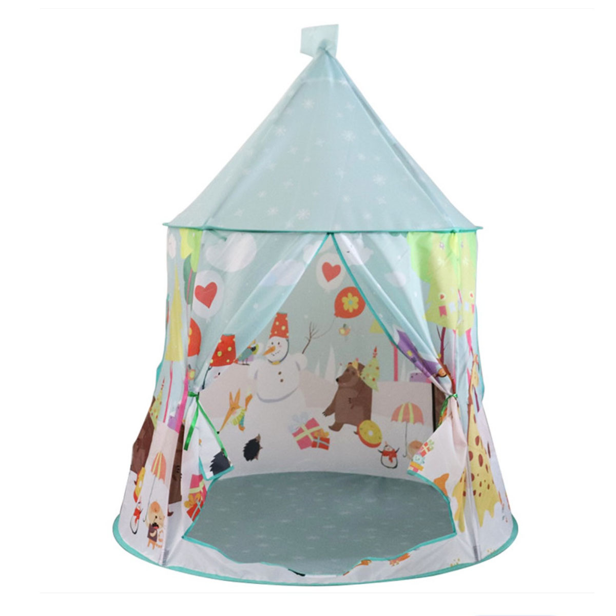 Casa de campaña para niños Tienda Castillo Animales Azul Cielo