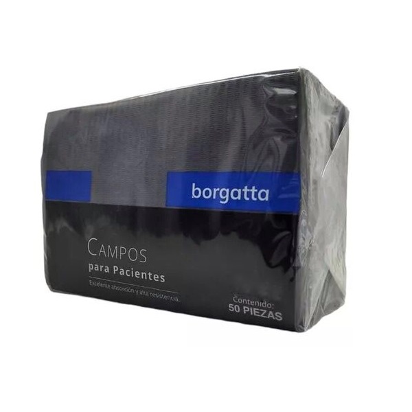 Campos Baberos Desechables Dental Negro 50 Pzas