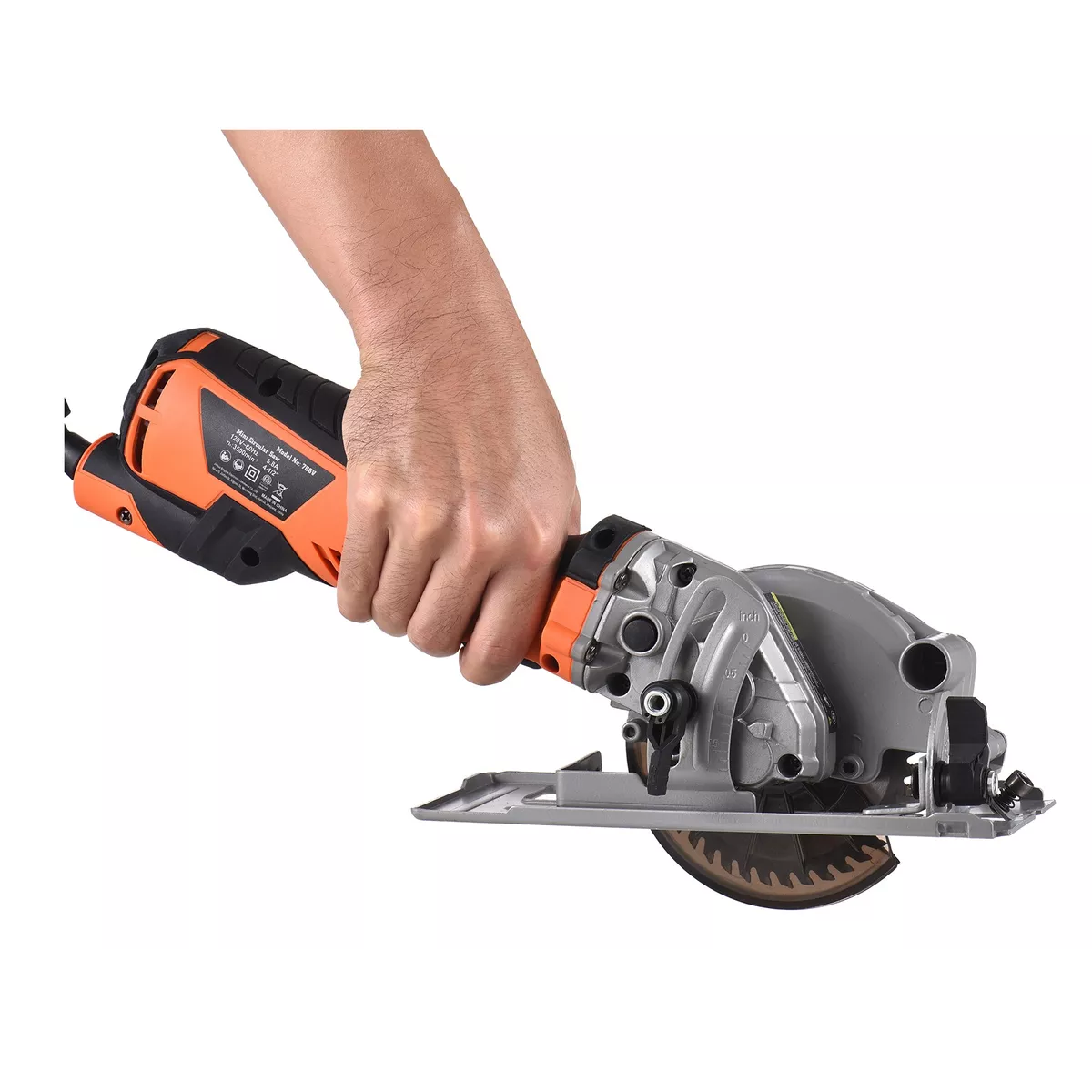 Mini Sierra Circular 3500rpm Sierra Eléctrica Con 24t 4 Naranja 5.8a