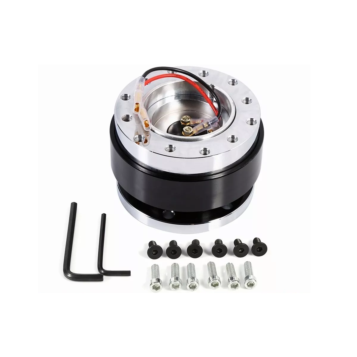 Adaptador De Cubo Liberación Rápida Para Volante Universal Negro