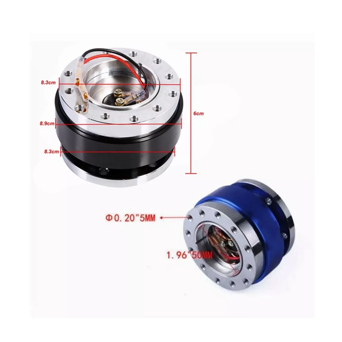 Adaptador De Cubo Liberación Rápida Para Volante Universal Negro