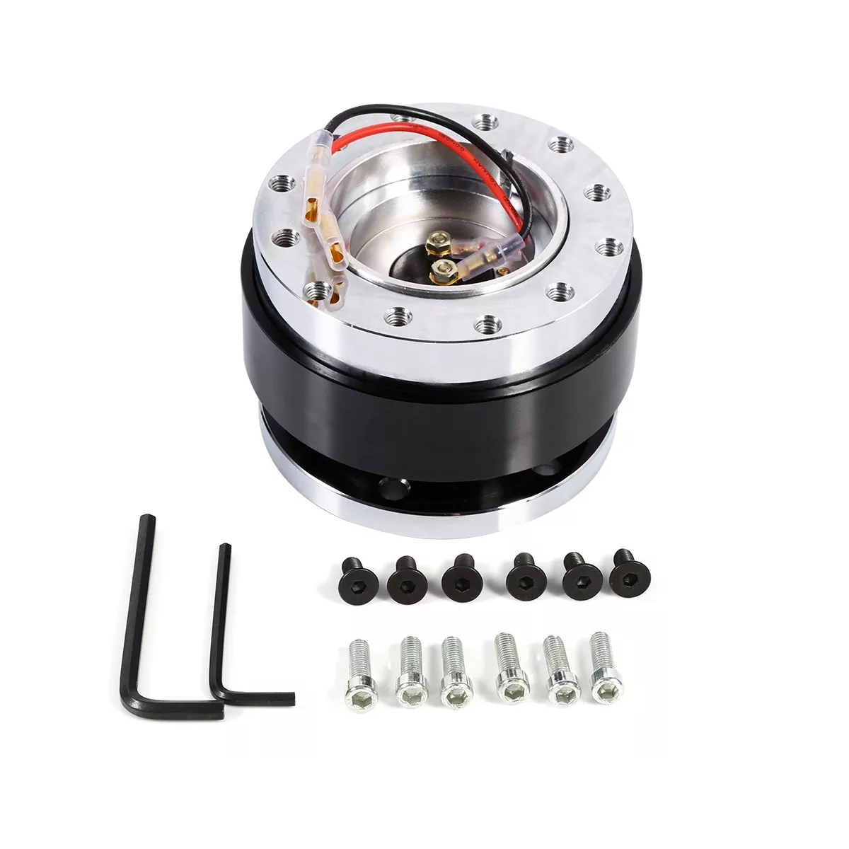 Adaptador De Cubo Liberación Rápida Para Volante Universal Negro