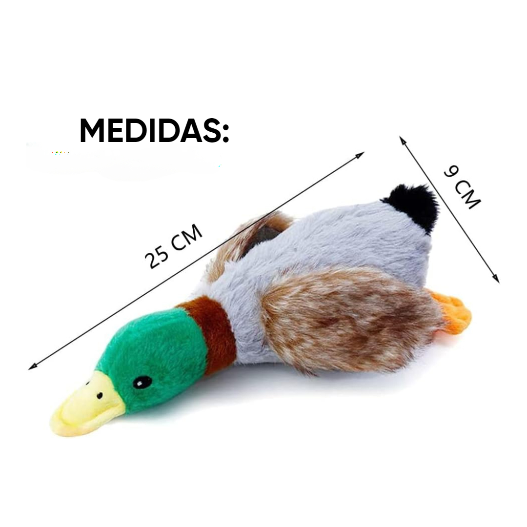 Juguete de Felpa Chirriante en forma de Pato, Peluche de Pato para Mascota con Sonido, Juguete para Perros con Sonido, Masticable