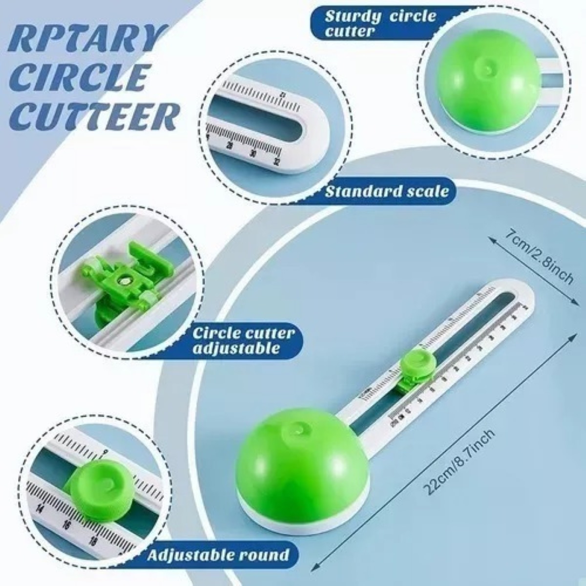 Cortador De Círculos Giratorio,Redondeador