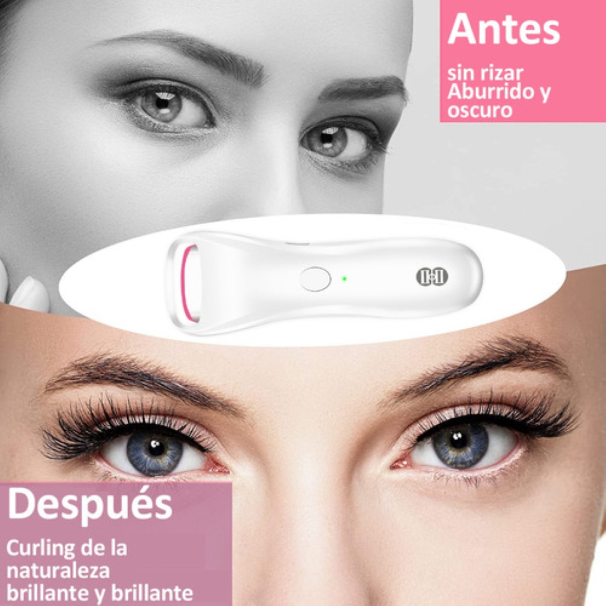 Rizador De Pestañas Electrico Termico Enchinador Blanco