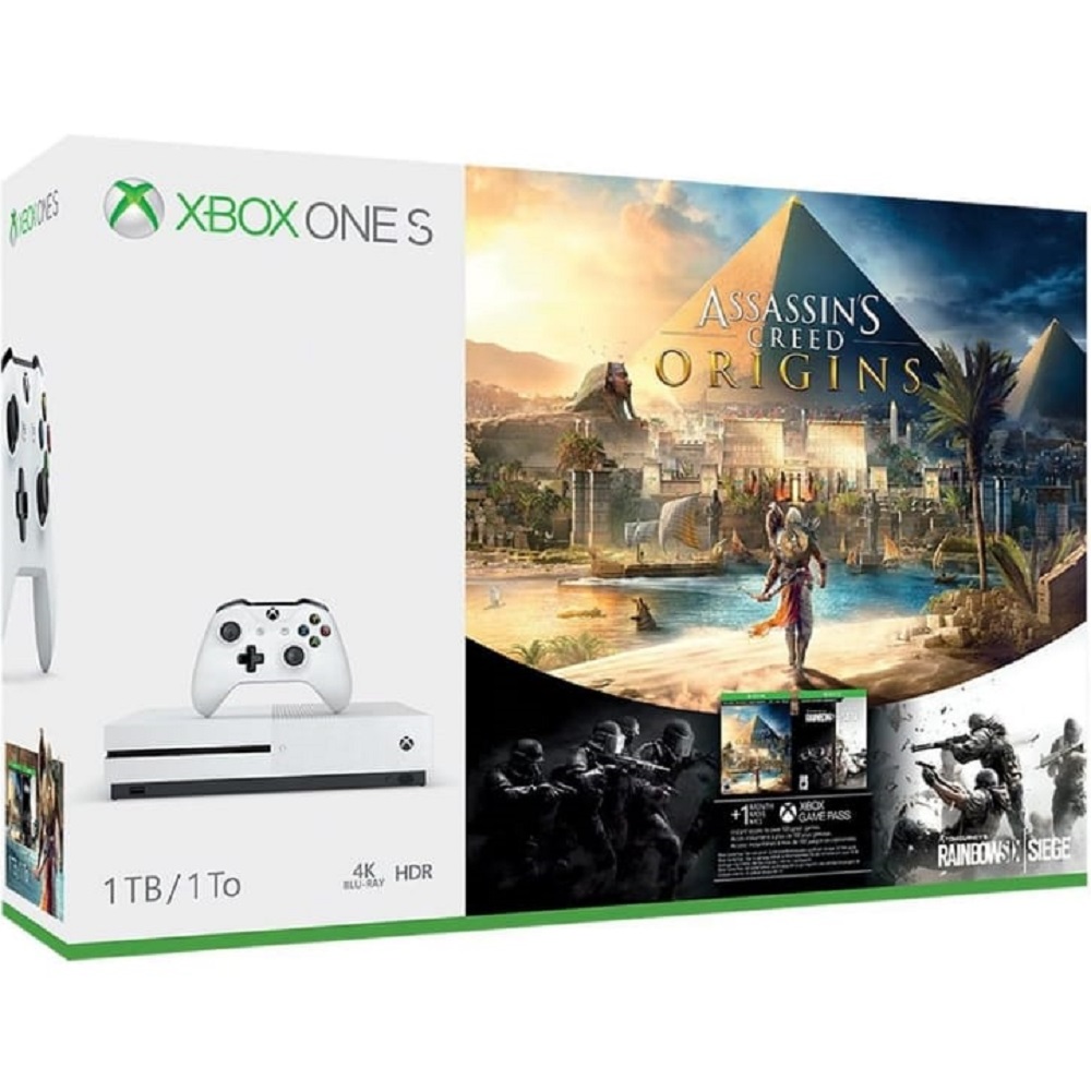 Xbox One S 1tb Assassin's Creed Origins/tom Clancys.